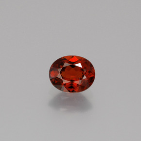 0.84 ct Orange Spessartite Garnet Gemstone, Spessartite Garnet Gem in Oval Facet Shape for Sale.