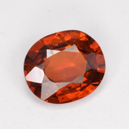 1.20 ct Orange Spessartite Garnet Stone, Natural Spessartite Garnet in Oval Facet Shape for Sale