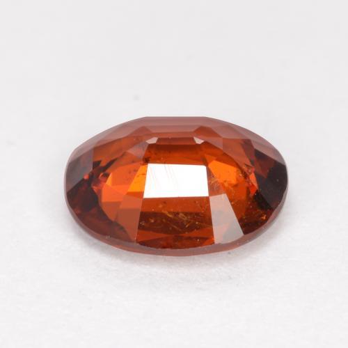 Spessartite Garnet Gemstone in 6.9 x 6 mm Size for Sale, Spessartite Garnet Stone in Dark Orange Color