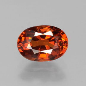 1.2ct Oval Facet Red Orange Spessartite Garnet Gem for sale 1.2ct Oval Facet Red Orange Spessartite Garnet Gem (ID: 388726)
