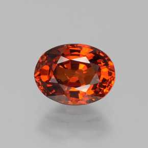 1.2ct Oval Facet Red Orange Spessartite Garnet for sale thumb image of 1.2ct Oval Facet Red Orange Spessartite Garnet (ID: 388737)