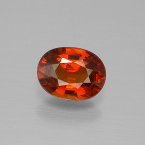 1.1ct Oval Facet Red Orange Spessartite Garnet for sale thumb image of 1.1ct Oval Facet Red Orange Spessartite Garnet (ID: 388875)