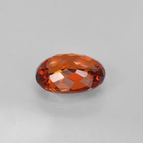 Spessartite Garnet Gemstone in 7.7 x 5.6 mm Size for Sale, Spessartite Garnet Stone in Medium Red Color