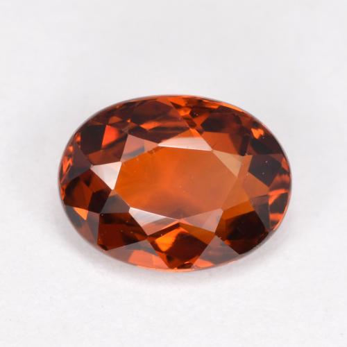 Rojo claro Granate Espesartina Gema - 1.3ct Forma ovalada (ID: 388914)