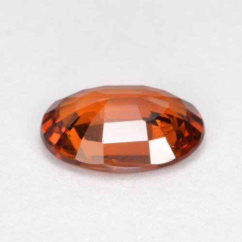 Spessartite Garnet Gemstone in 7.3 x 5.3 mm Size for Sale, Spessartite Garnet Stone in Deep Orange Color