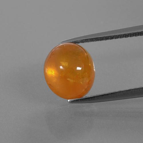Ambre orange Grenat Spessartite gemme - 6.1ct Ovale Cabochon (ID: 390392)