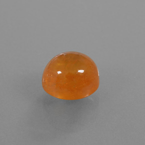6.08 ct Orange Spessartite Garnet Stone, Natural Spessartite Garnet in Oval Cabochon Shape for Sale