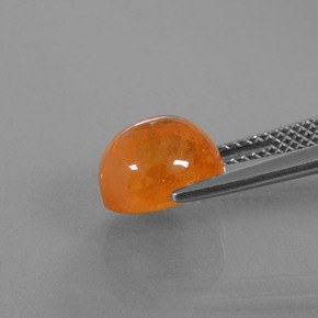 Spessartite Garnet Gemstone in 9.4 x 8.5 mm Size for Sale, Spessartite Garnet Stone in Amber Orange Color