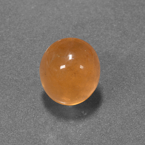 Medium Orange Spessartite Garnet Gem - 4.2ct Oval Cabochon (ID: 390399)