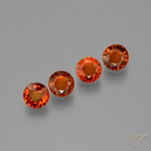 1.84ctw Natural Candy Red Spessartite Garnet, Round, VVS-VS