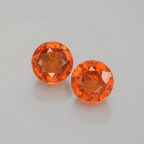 1.3ct Round Facet Orange Spessartite Garnet for sale thumb image of 1.3ct Round Facet Orange Spessartite Garnet (ID: 402286)