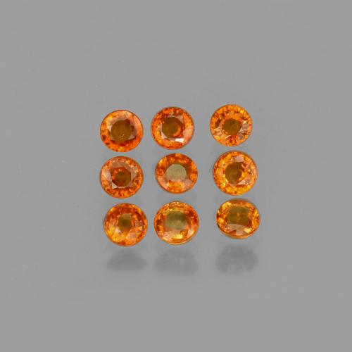 hellorange Spessartin-Granat Edelstein - 0.3ct Rund Facettenschliff (ID: 402619)