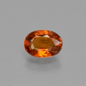 Arancione scuro Granato spessartite Gem - 1.1ct Ovale sfaccettato (ID: 404171)
