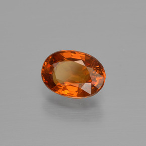 1.09 ct Orange Spessartite Garnet Stone, Natural Spessartite Garnet in Oval Facet Shape for Sale