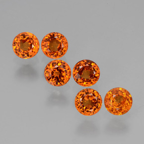 0.4ct Round Facet Orange Spessartite Garnet for sale thumb image of 0.4ct Round Facet Orange Spessartite Garnet (ID: 407237)