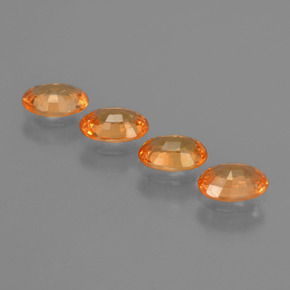Spessartite Garnet Gemstone in 5.9 x 4.1 mm Size for Sale, Spessartite Garnet Stone in Orange Color