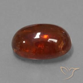 Spessartite Garnet Gemstone in 14.9 x 10.6 mm Size for Sale, Spessartite Garnet Stone in Dark Orange Color