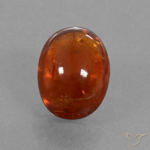 5.48ct Natural Reddish Orange Spessartite Garnet, Oval, Translucent