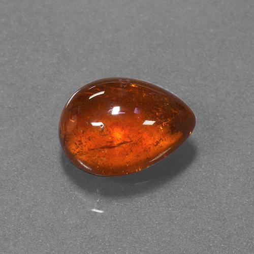 Spessartite Garnet Gemstone in 11.1 x 8.6 mm Size for Sale, Spessartite Garnet Stone in Dark Orange Color