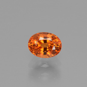 0.8ct Oval Facet Orange Spessartite Garnet for sale thumb image of 0.8ct Oval Facet Orange Spessartite Garnet (ID: 425765)