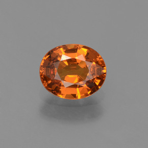 0.8ct Oval Facet Orange Spessartite Garnet Gem for sale 0.8ct Oval Facet Orange Spessartite Garnet Gem (ID: 425813)