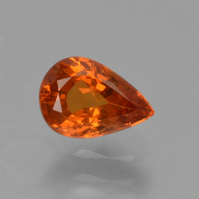 0.8ct Pear Facet Orange Spessartite Garnet for sale thumb image of 0.8ct Pear Facet Orange Spessartite Garnet (ID: 426045)