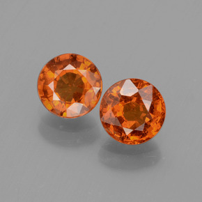 1.4ct Round Facet Orange Spessartite Garnet for sale thumb image of 1.4ct Round Facet Orange Spessartite Garnet (ID: 436154)