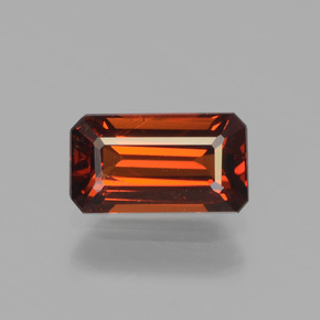 tiefrötlich-orange Spessartin-Granat Edelstein - 1.3ct Oktagon facettiert (ID: 439762)