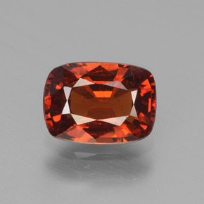 1.80 ct Orange Spessartite Garnet Gemstone, Spessartite Garnet Gem in Cushion-Cut Shape for Sale.