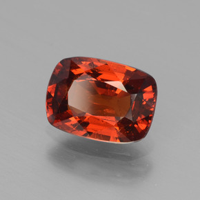 1.80 ct Orange Spessartite Garnet Stone, Natural Spessartite Garnet in Cushion-Cut Shape for Sale