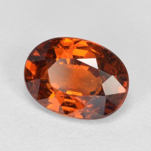 1.02 ct Orange Spessartite Garnet Stone, Natural Spessartite Garnet in Oval Facet Shape for Sale