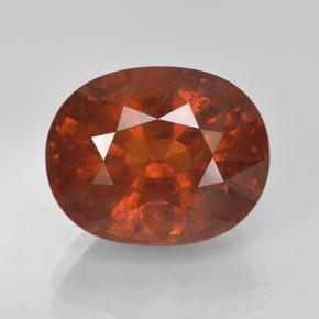 Темно-оранжевый Гранат Спессарит Камень - 7.9ct Фасетный Овал (ID: 486936)