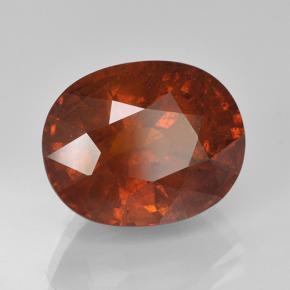 7.90 ct Orange Spessartite Garnet Stone, Natural Spessartite Garnet in Oval Facet Shape for Sale