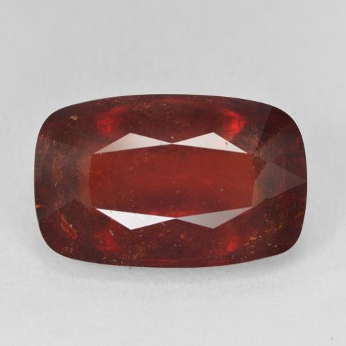 18.30ct Natural Fire Red Spessartite Garnet, Cushion, SI