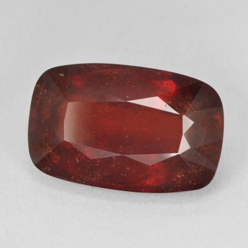 18.30 ct Red Spessartite Garnet Stone, Natural Spessartite Garnet in Cushion Mixed Cut Shape for Sale