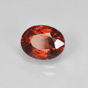 1.82 ct Red Spessartite Garnet Stone, Natural Spessartite Garnet in Oval Facet Shape for Sale