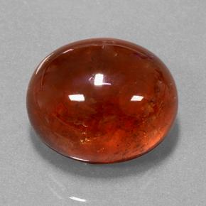 17.63 ct Red Spessartite Garnet Stone, Natural Spessartite Garnet in Oval Cabochon Shape for Sale