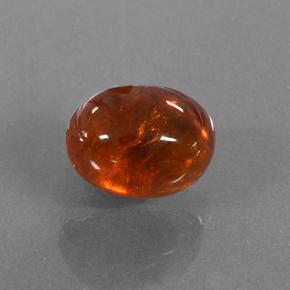 3.71 ct Orange Spessartite Garnet Stone, Natural Spessartite Garnet in Oval Cabochon Shape for Sale
