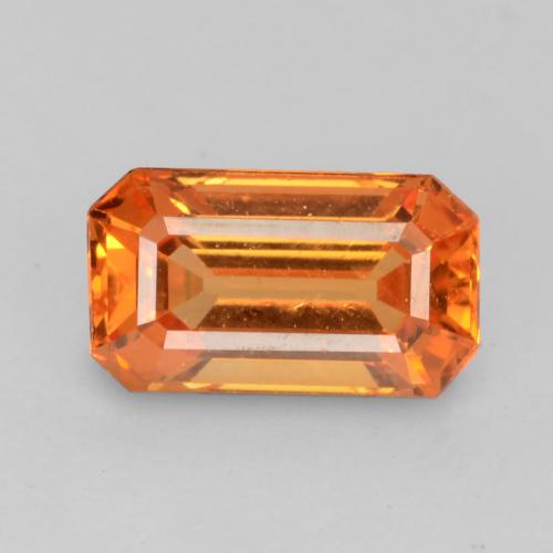 0.90 ct Orange Spessartite Garnet Gemstone, Spessartite Garnet Gem in Octagon Facet Shape for Sale.