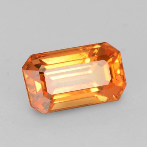 0.90 ct Orange Spessartite Garnet Stone, Natural Spessartite Garnet in Octagon Facet Shape for Sale