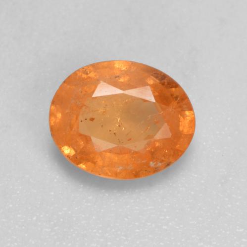 Ámbar naranja Granate Espesartina Gema - 0.9ct Forma ovalada (ID: 536828)