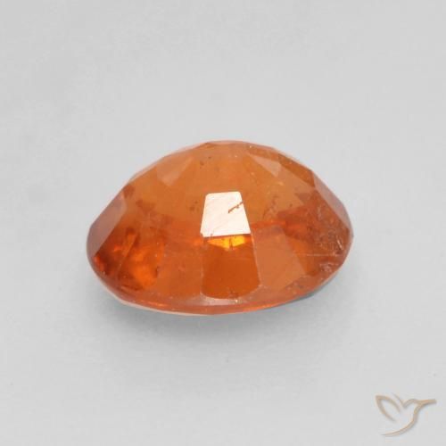 Spessartite Garnet Gemstone in 5.4 x 4.7 mm Size for Sale, Spessartite Garnet Stone in Fire Orange Color
