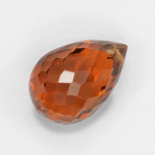 Spessartite Garnet Gemstone in 6.6 x 4.4 mm Size for Sale, Spessartite Garnet Stone in Deep Amber Red Color