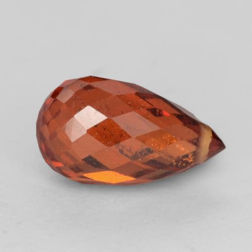 Spessartite Garnet Gemstone in 7.3 x 4.2 mm Size for Sale, Spessartite Garnet Stone in Medium Red Color