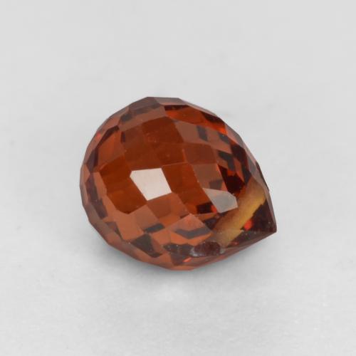 Currant Red Spessartin-Granat Edelstein - 1.2ct Briolette mit Loch (ID: 536861)
