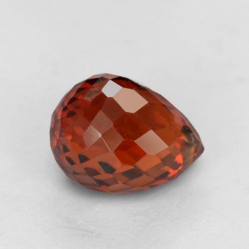 Spessartite Garnet Gemstone in 6.2 x 4.6 mm Size for Sale, Spessartite Garnet Stone in Currant Red Color