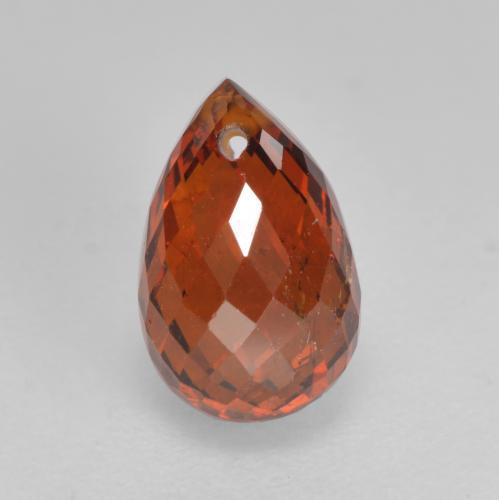 Spessartite Garnet Gemstone in 7.8 x 5.1 mm Size for Sale, Spessartite Garnet Stone in Deep Orange Color