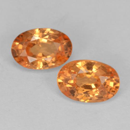 Ámbar naranja Granate Espesartina Gema - 0.7ct Forma ovalada (ID: 536875)