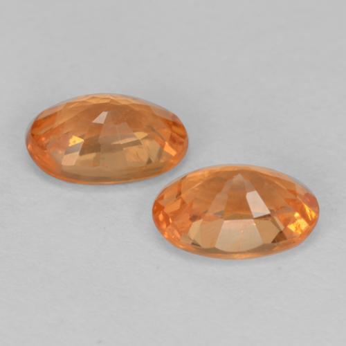 Spessartite Garnet Gemstones in 6 x 4 mm (calibrated) Size for Sale, Spessartite Garnet Stones in Amber Orange Color