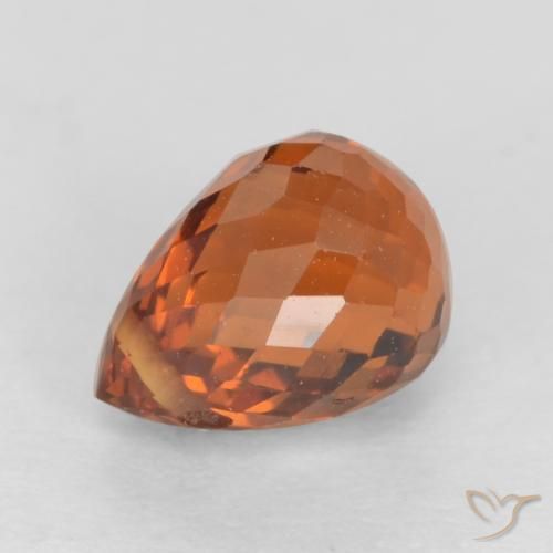 Spessartite Garnet Gemstone in 6.2 x 4.7 mm Size for Sale, Spessartite Garnet Stone in Reddish Orange Color